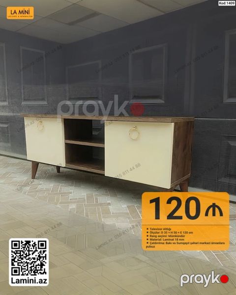 Televizor altlığı - Ölçülər: dərinlik 35 sm hündürlük 50 sm — Bakı