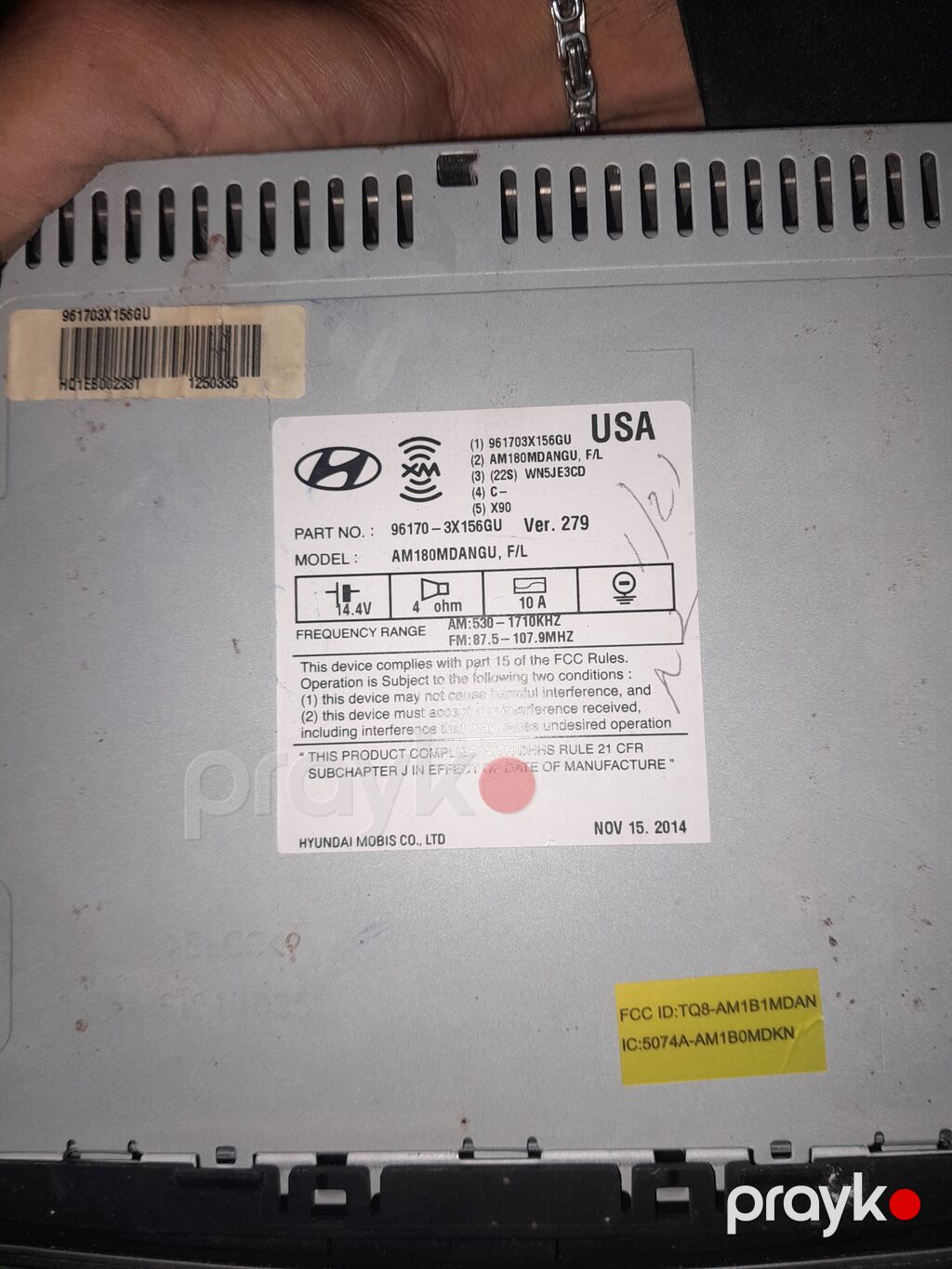 Hyundai orijinal multimedia/radio başlığı Model: AM180MDANGU, F/L — Digər, Bakı (3)