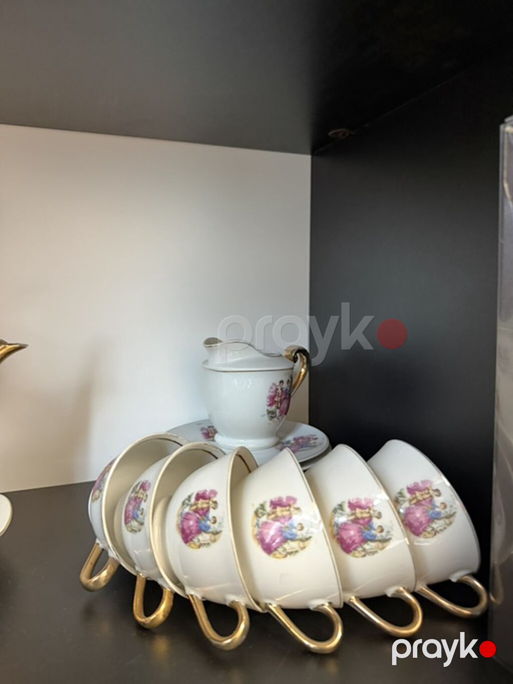 Çay dəsti, rəng - Ağ, Farfor, 6 nəfərlik — Süfrə qabı, Bakı (3)
