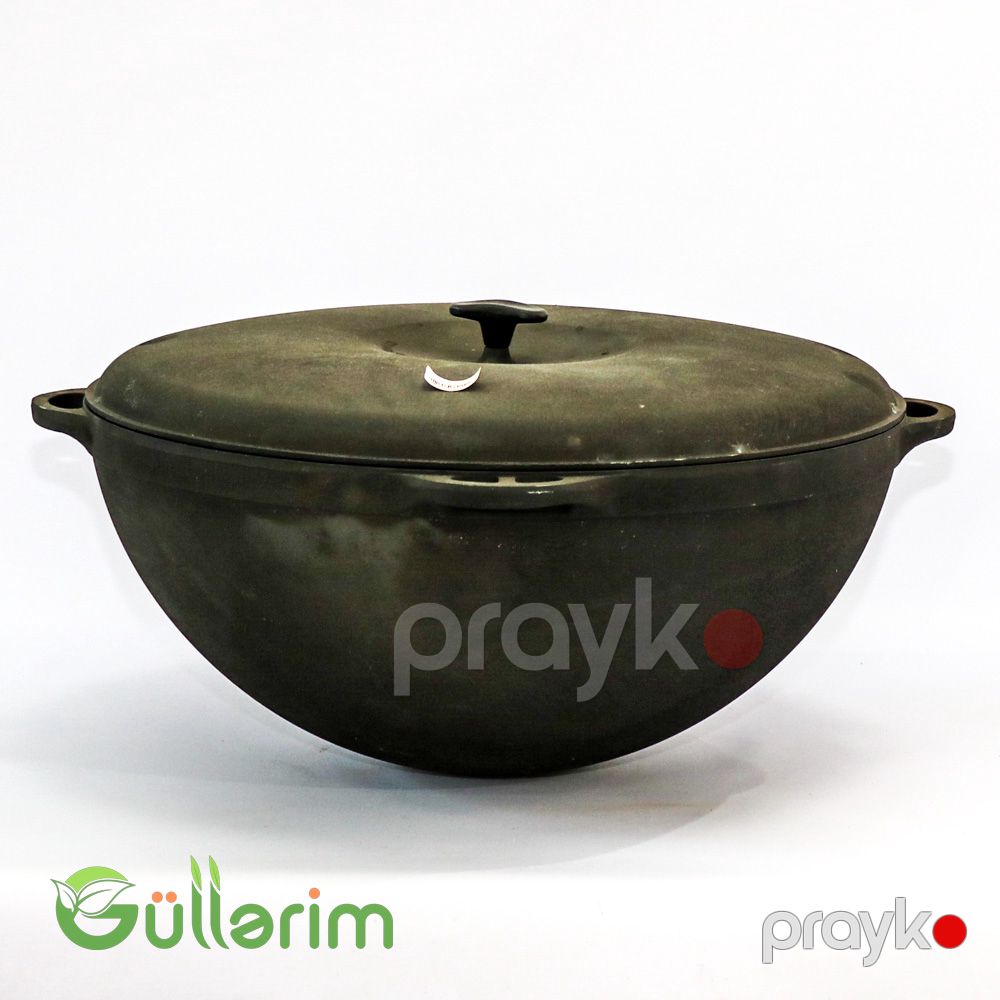 Çuqun Plov Qazanı – Qapaqlı, Dərin Model — Mangal və aksesuarları, Bakı (3)