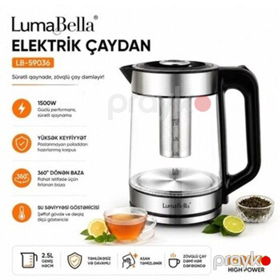 Elektrik çaydan Luma bella — Masaüstü plitələr, Bakı (2)