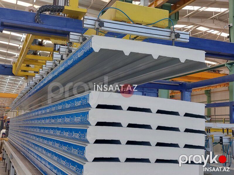 120 mm Pir sendviç panel — Tikinti blokları, kərpic və panellər, Bakı (3)