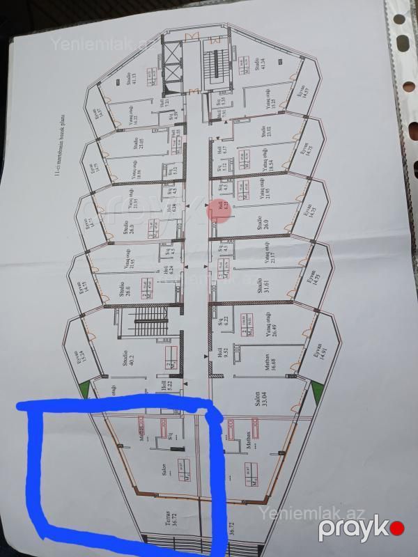 Satılır 2 otaqlı Bina evi menzil (Yeni tikili), 93.4 m², Sumqayıt Bulvarı — Mənzil, Sumqayıt (4)