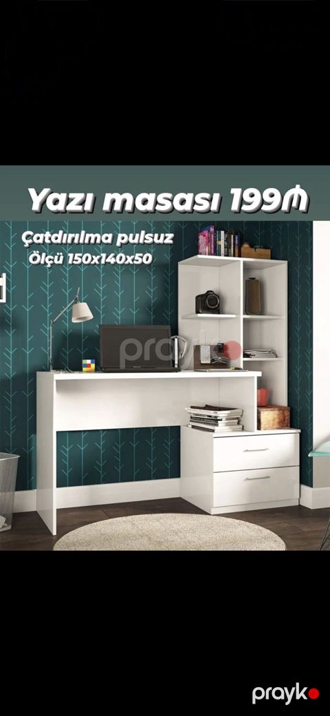 Yazı masası – 199₼ Ölçü: 150 140 50 sm Çatdırılma: pulsuz — Bakı
