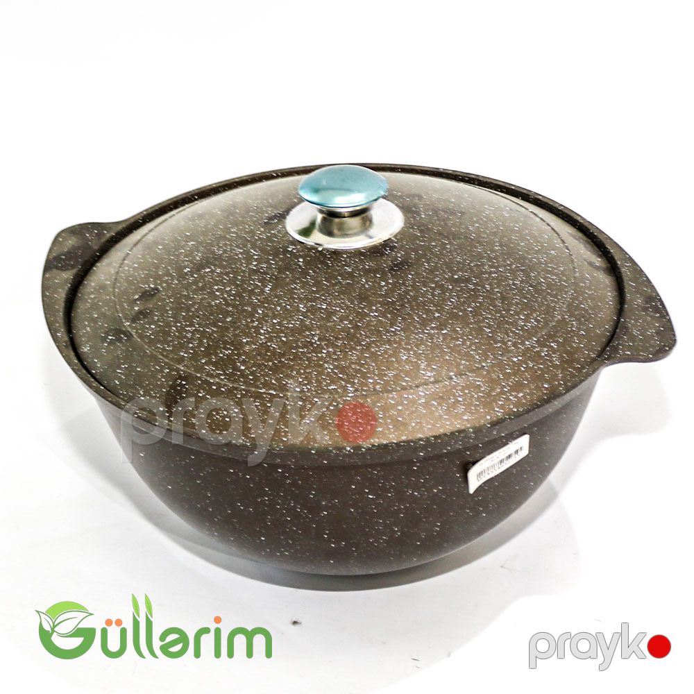 Qranit Plov Qazanı – Qapaqlı, Yapışmayan Örtüklə — Mangal və aksesuarları, Bakı (3)