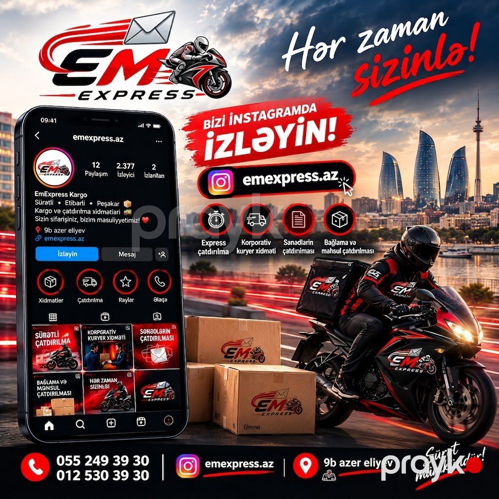Emexpress.az Məhsulların çatdırılması — Çatdırılma və kuryer xidmətləri, Bakı (2)