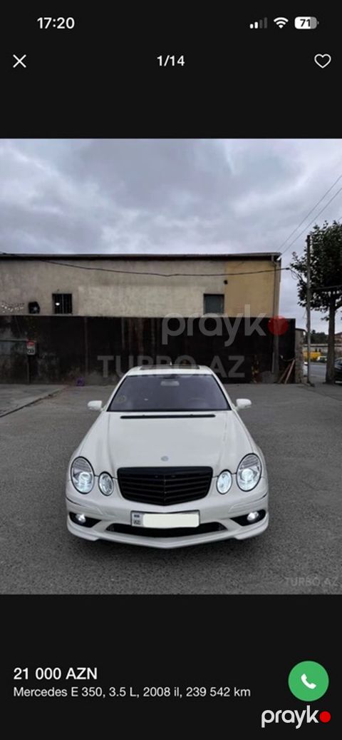Mercedes-Benz E 350: 3.5 l 2008 il Sedan — Bakı