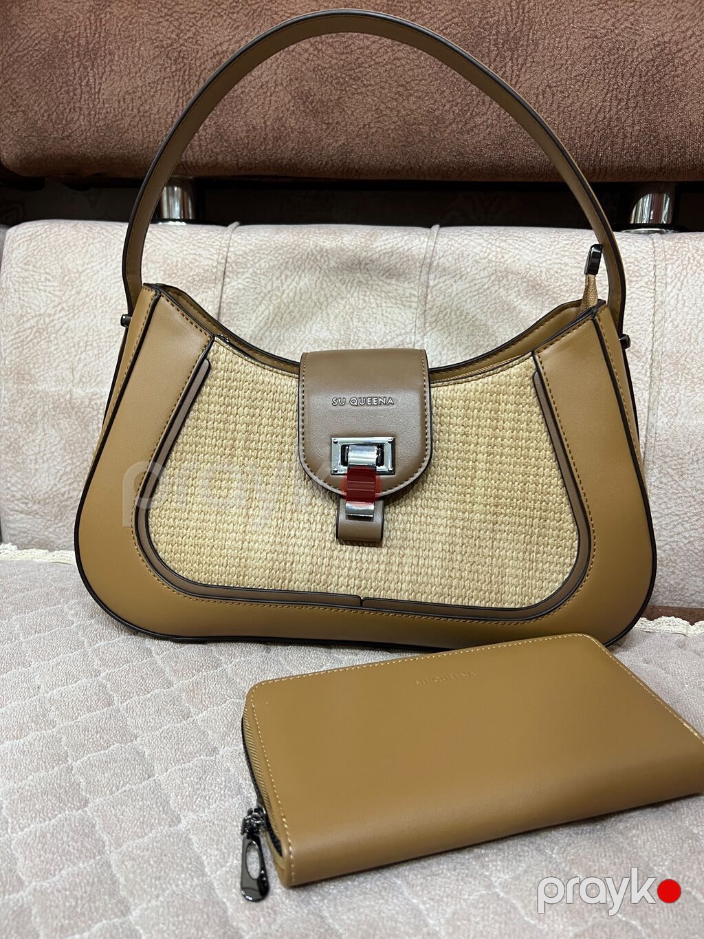 SU Queena qadın çanta + pulqabı seti - Model: çiyin çantası, qısa — Çantalar, çamadanlar, cüzdanlar, Bakı (2)