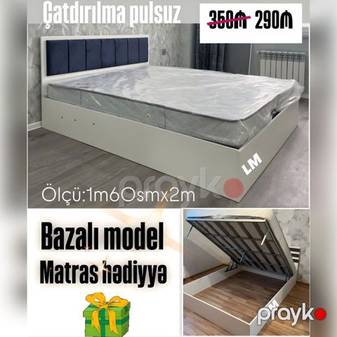 Yeni, İkinəfərlik çarpayı, Bazalı, Matras ilə — Bakı