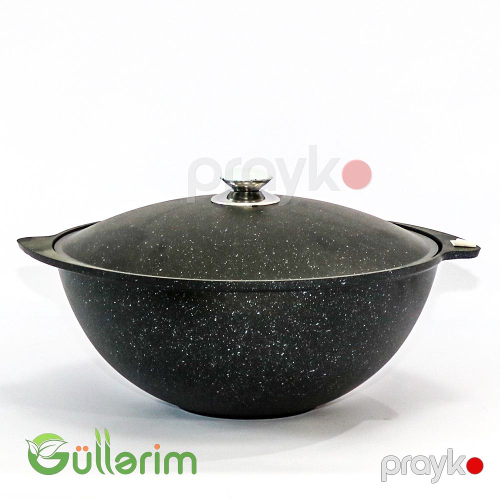 Qranit Plov Qazanı – Qapaqlı, Yapışmayan Örtüklə — Mangal və aksesuarları, Bakı (6)
