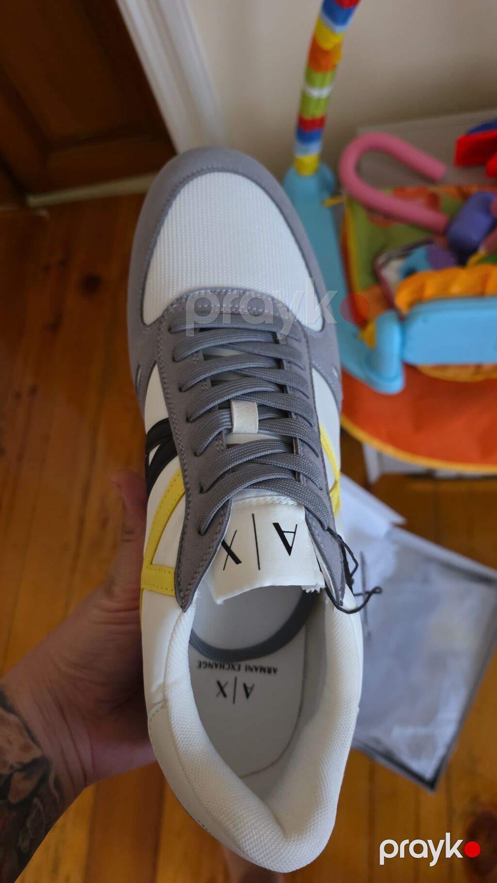 A|X Armani Exchange kişi idman ayaqqabısı - Model: A|X logolu klassik — Krossovkalar, Ağdaş (2)