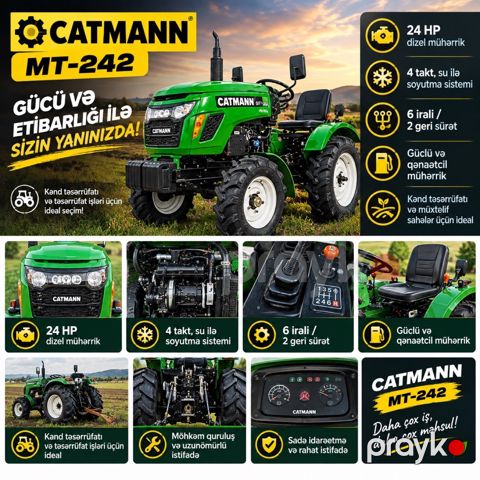 Минитрактор Catmann MT- 242 Vıllatıc Базовая верси — Bakı