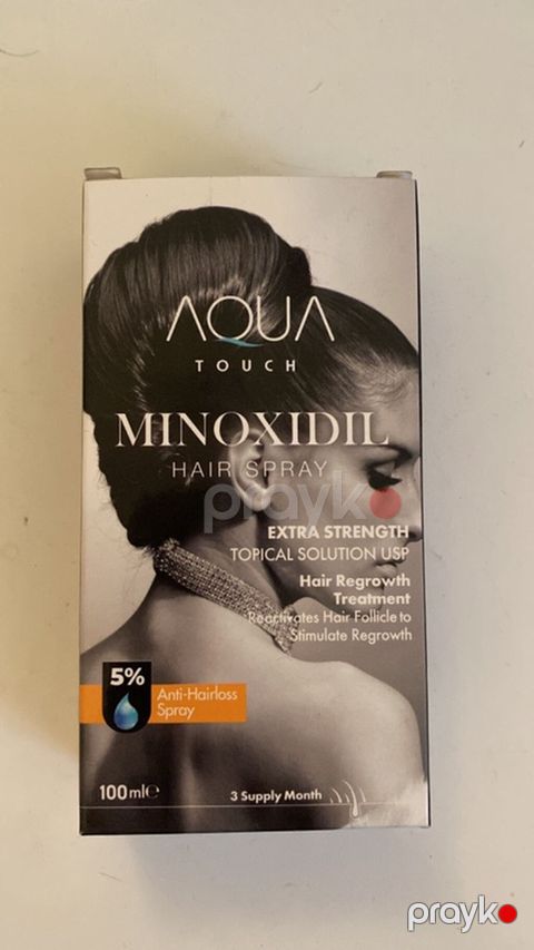 Aqua Touch Minoxidil Hair Spray – 5% Anti-Hairloss Sprey Orjınal — Masazır