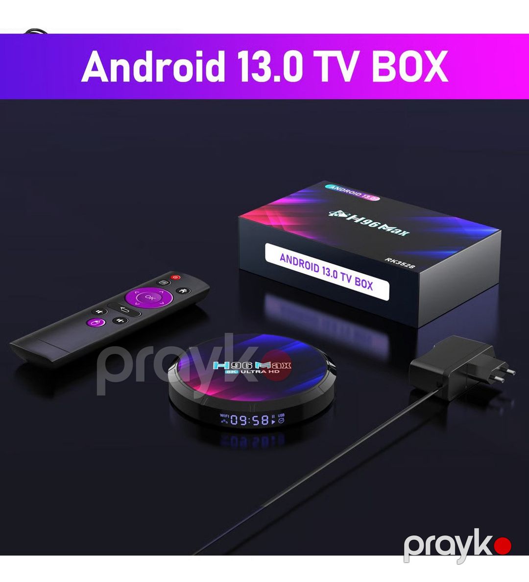 H96 Max 4/64 TV Box — TV və Video, Bakı (2)
