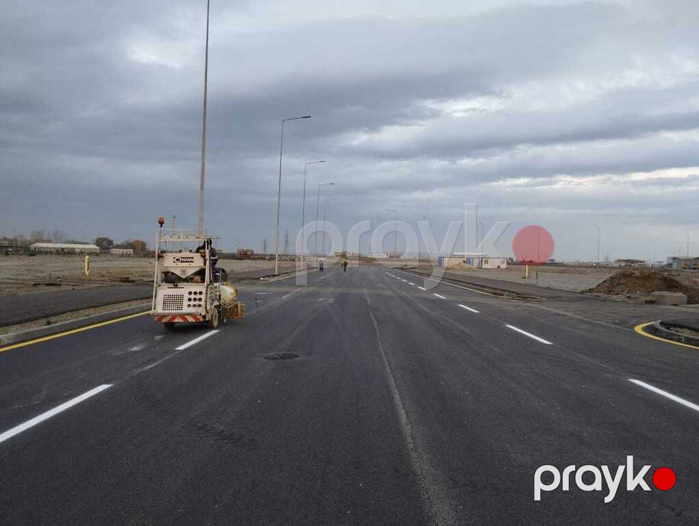 Yol boya işləri — asfalt işarətləmə və avtoparkın işarətlənməsi — Boya işləri, Bakı (9)
