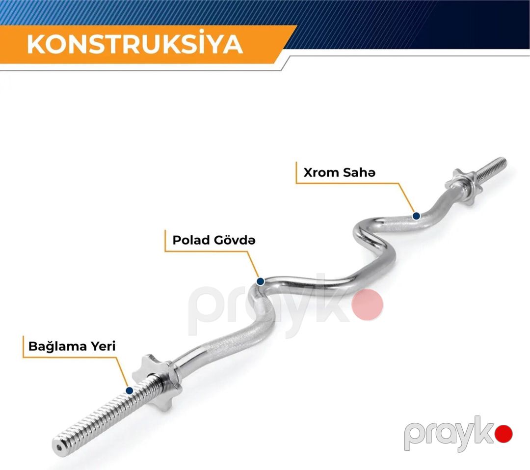 Curl barbell bar f30-ştanq əyri qrifi — İdman, hobi, istirahət, Bakı (10)