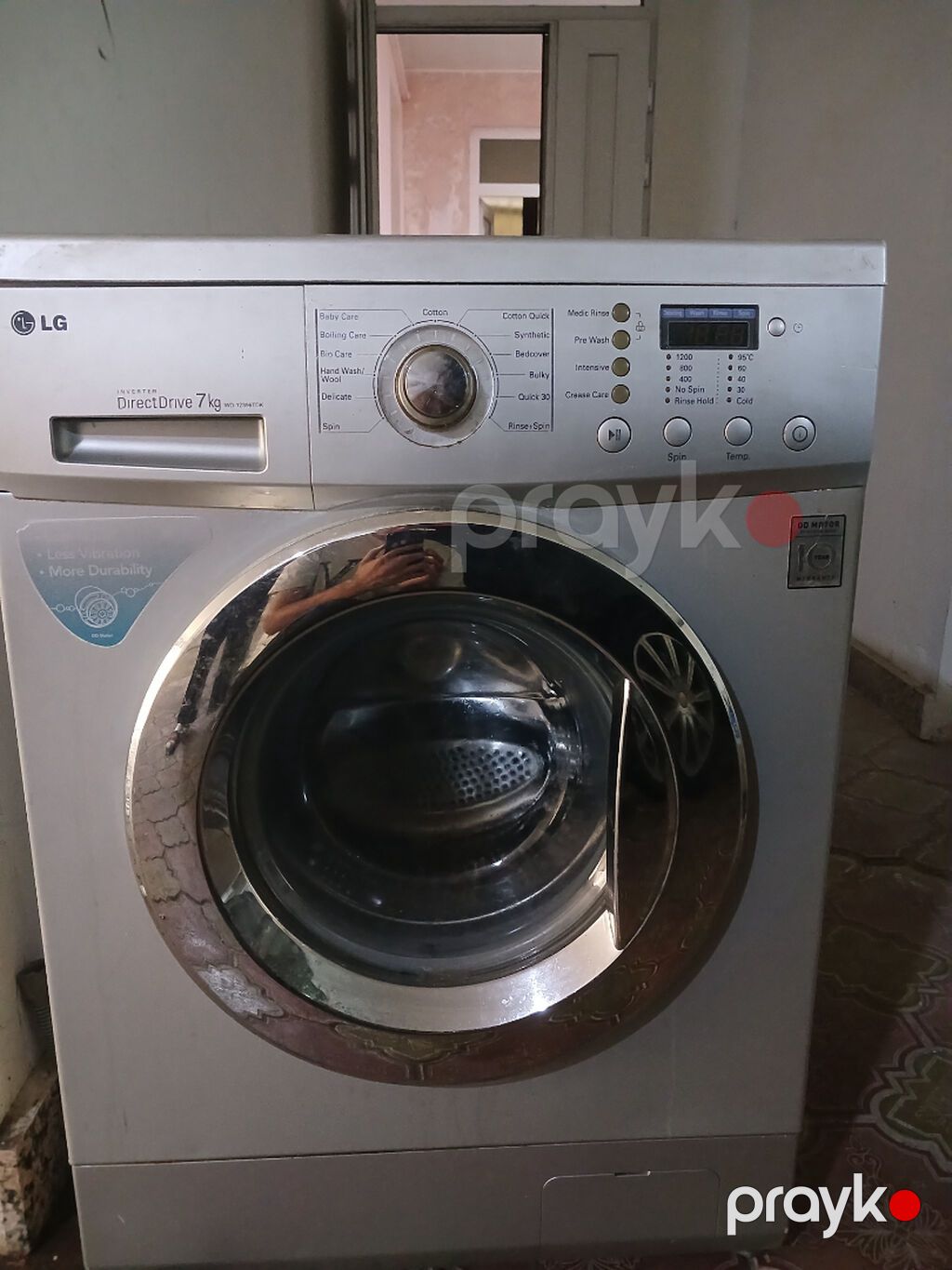 Paltaryuyan maşın LG, 7 kq, Yeni, Avtomat, Qurutma var, Kredit yoxdur, Ödənişli çatdırılma — Çamaşır maşınları, Bakı (3)