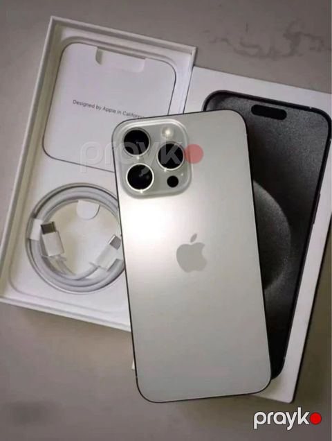 IPhone 15 Pro Max, 256 GB, Natural Titanium, Zəmanət, Kredit, Barmaq izi — Bakı