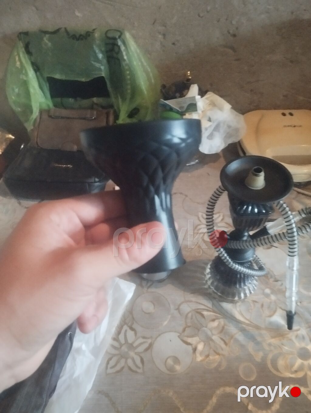 Mini nərgilə seti kalot caska maşa öz cibimdən almışam tap ideal — Elektronik siqaretlər, Bakı (2)