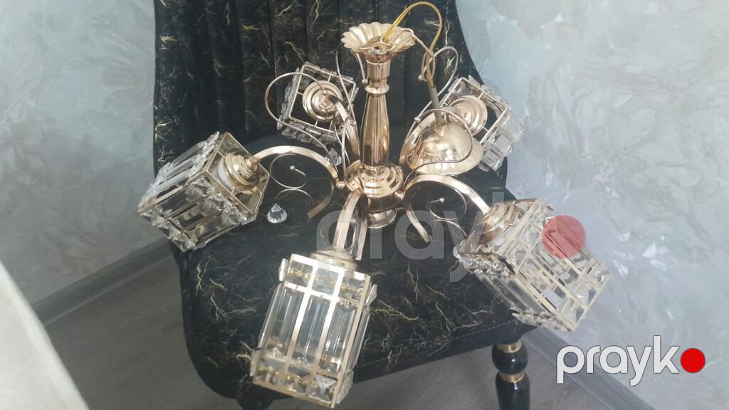 Çılçıraq, 5 lampa, Metal — Tavan is?qlar? v? cilc?raqlar, Bakı (2)