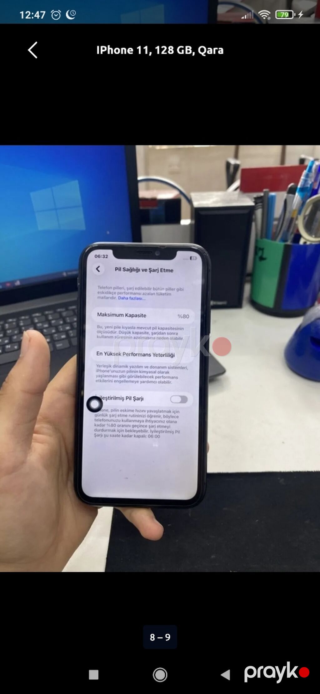 IPhone 11, 128 GB, Qara, Face ID — Apple iPhone, Bakı (8)