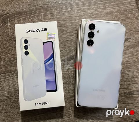 Samsung Galaxy A15, 128 GB, rəng - Ağ, Barmaq izi, İki sim kartlı, Sənədlərlə — Digah