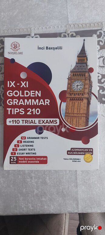"İngilis dili" qrammatika testi, oxuma və dinləmə kitabı — Bakı