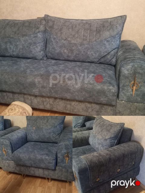 İşlənmiş, Divan, 2 kreslo, Bazalı, Açılan — Bakı