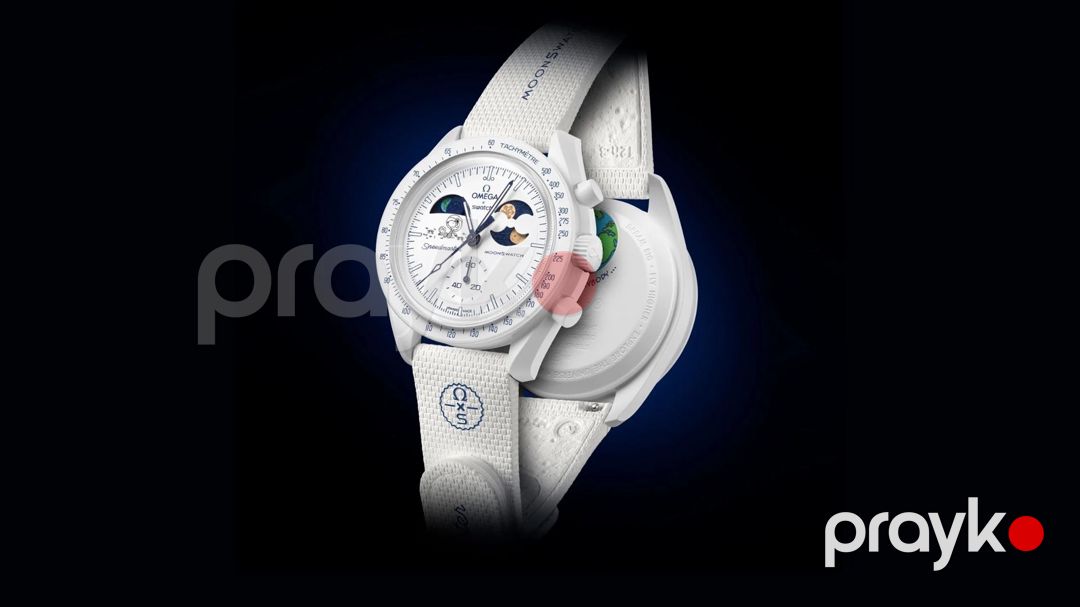 Omega Swatch Moonswatch Mission to the Earthphase qol saatı — Şəxsi əşyalar, Bakı (2)