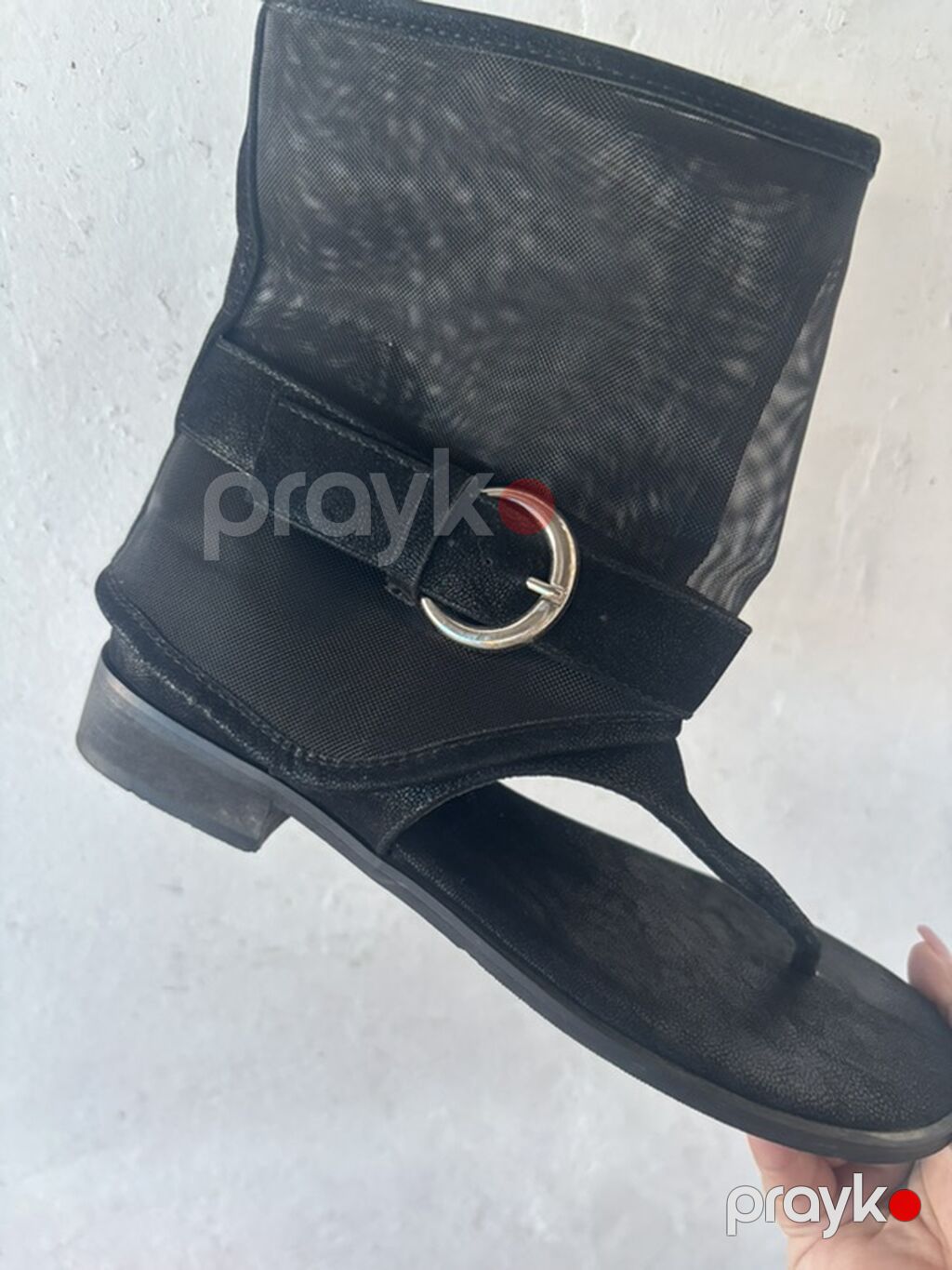 Ölçü: 38.5, rəng - Qara, Yeni — Sandal, Digah (6)