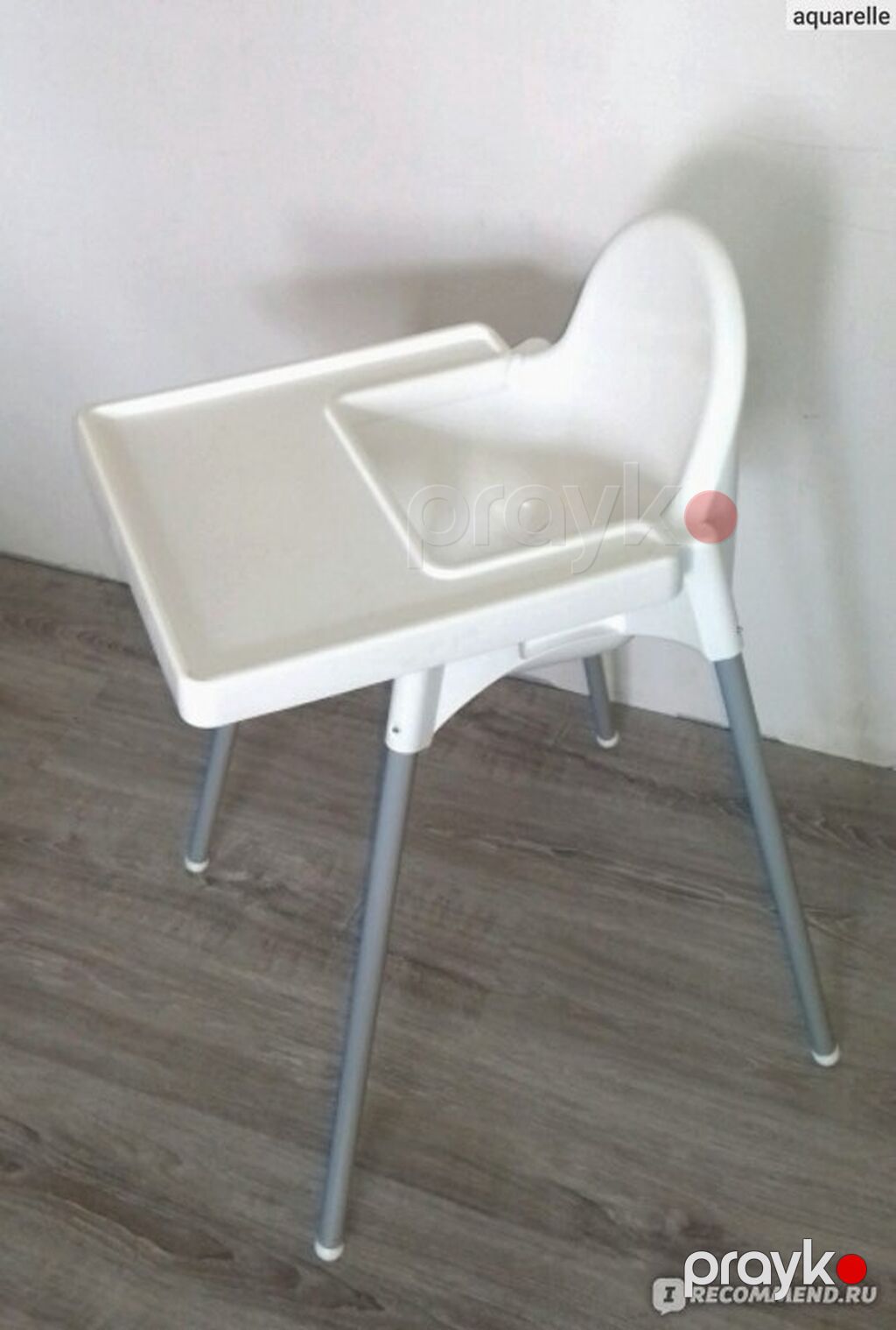 Uşaq yemək stulu – minimalistik və praktik dizayn - Rəng: ağ oturacaq — Qidalandırma stulları, Digah (4)