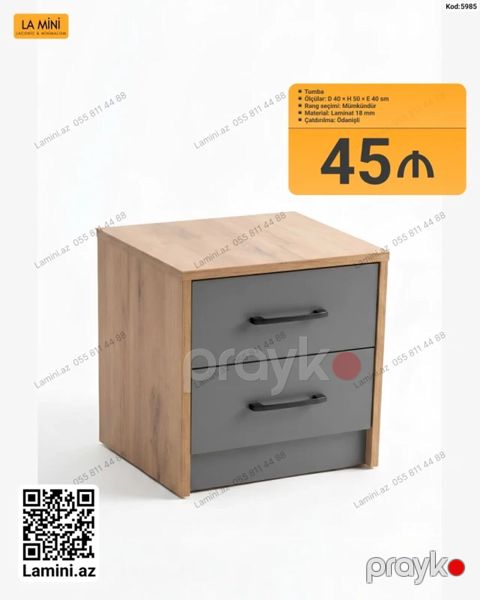 Tumba – kod: 5985 - Ölçülər: Dərinlik 40 sm Hündürlük 50 sm En 40 — Bakı