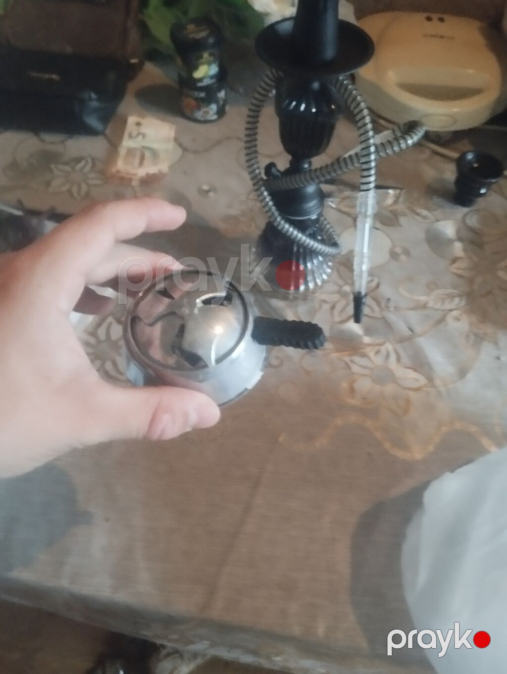 Mini nərgilə seti kalot caska maşa öz cibimdən almışam tap ideal — Elektronik siqaretlər, Bakı (3)