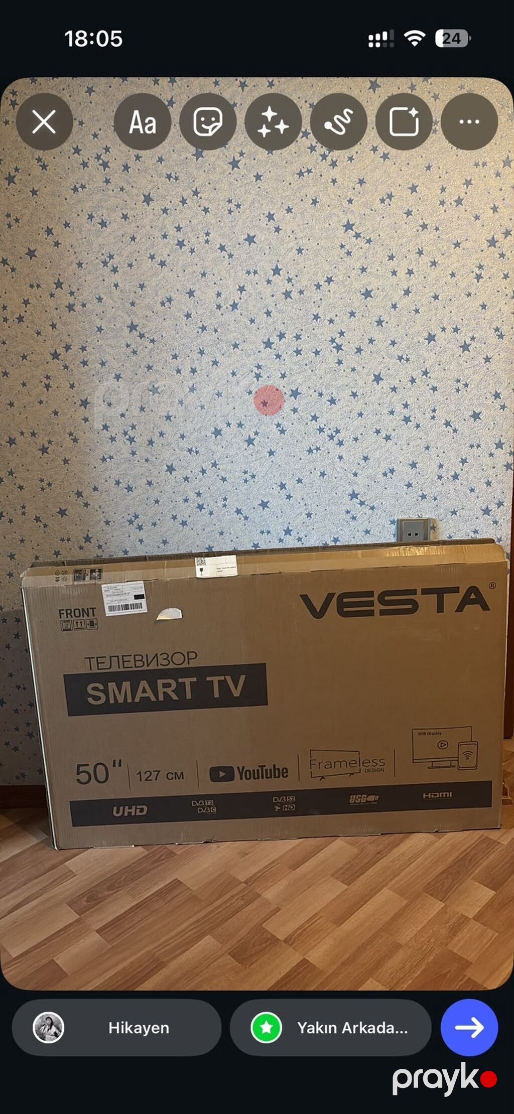 127 ekran Smart tv 400 Azn. 1 ay işlənilib. Ünvan Əcəmi. Nərgiz 0626 — Televizorlar, Digah (2)