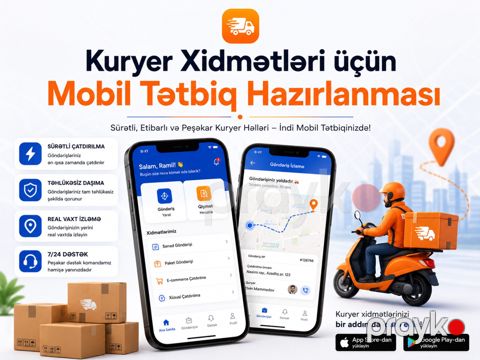 Kuryer xidmətləri üçün mobil proqram hazırlanması — Bakı