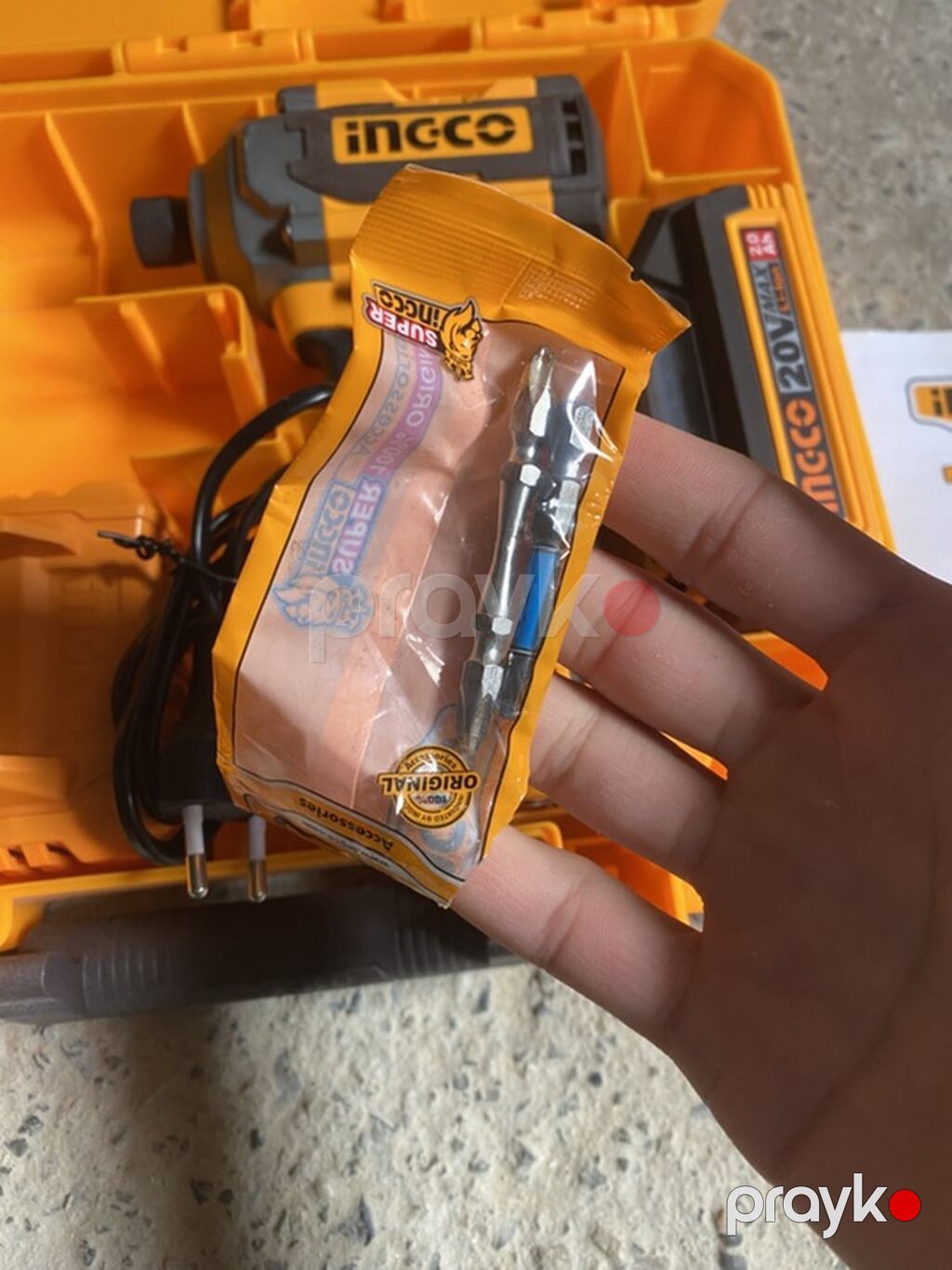 Ingco P20S 20V Brushless akkumulaytorlu vurucu tornavida seti — Drels, vintovkular və qaitkçekicilər, Digah (6)