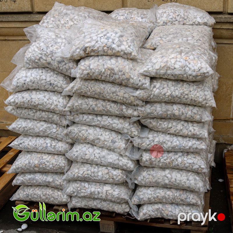 Ağ daş türk das 4-6 sm — Bağ dekorasiyası, Bakı (3)