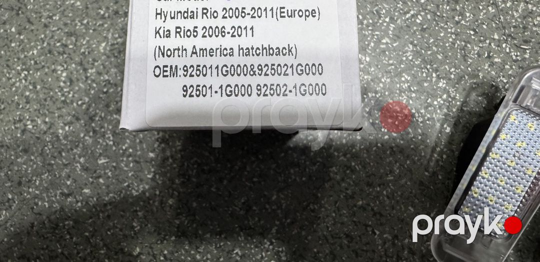 Kia Rio 2005-2010 LED nömrə işığı — Ehtiyat hissələri və aksesuarlar, Bakı (2)