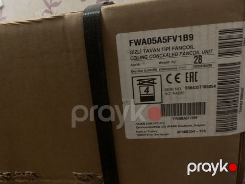 Daikin FWA05A5FV1B9 Gizli Tavan Tipli Fan Coil — Bakı