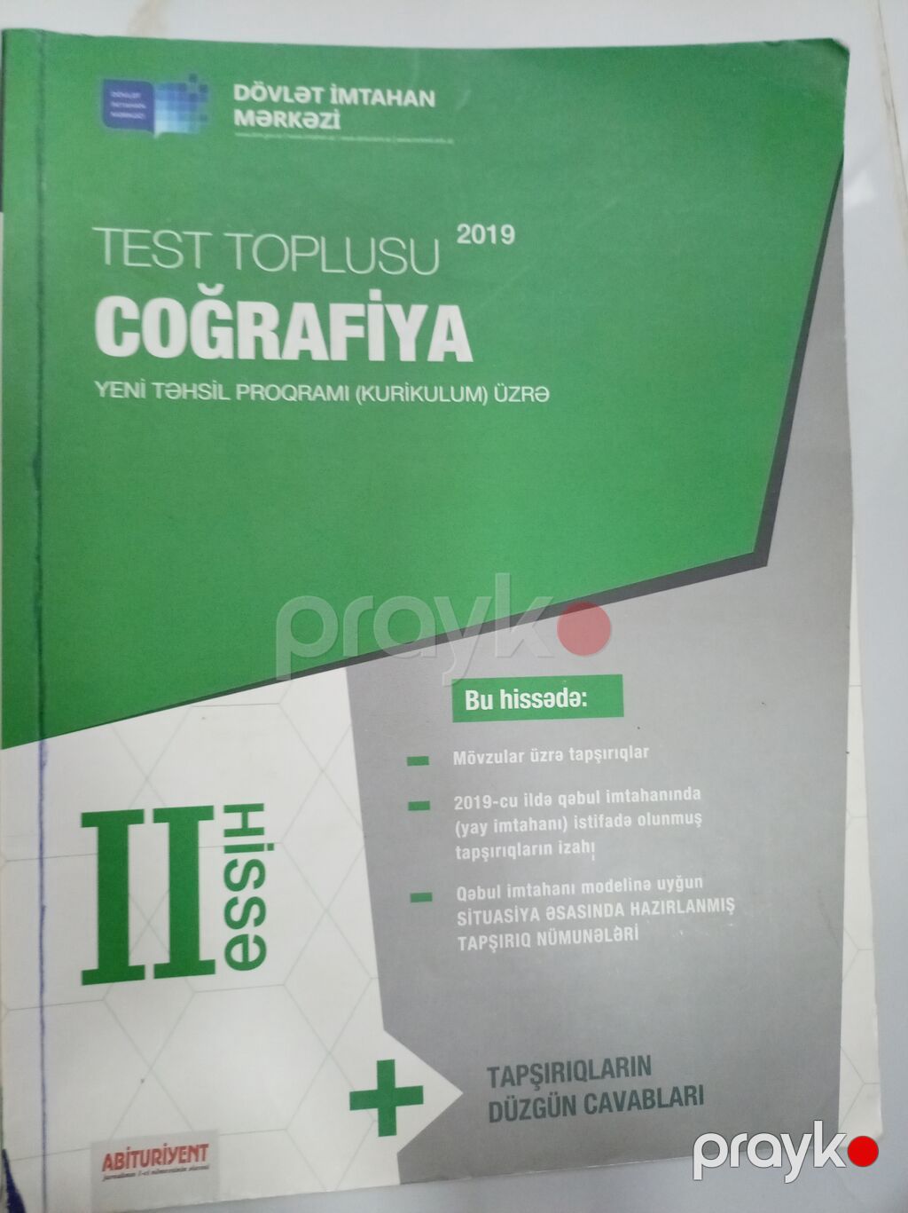 2si Biryerdə 7 AZN İçi tərtəmizdir Məhsul: “Test Toplusu – Coğrafiya — Kitablar, Digah (3)
