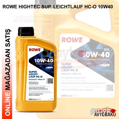 Mühərrik yağları "Rowe" — Bakı