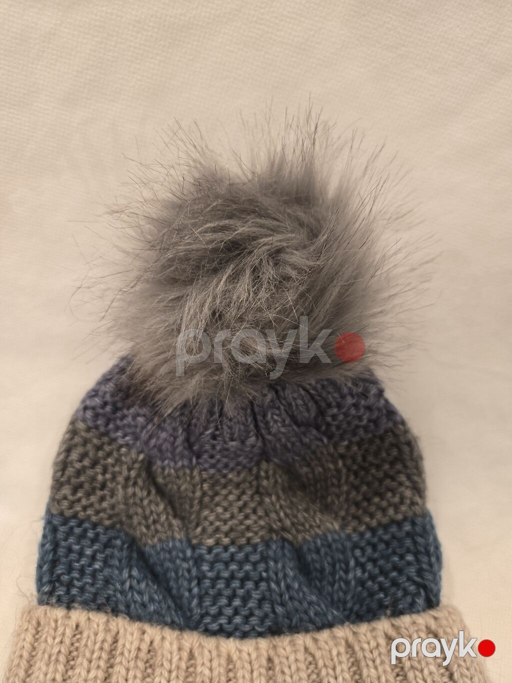 Toxunma, trikotaj papaq, İşlənmiş, rəng - Boz, One size — Baş geyimi, Bakı (5)