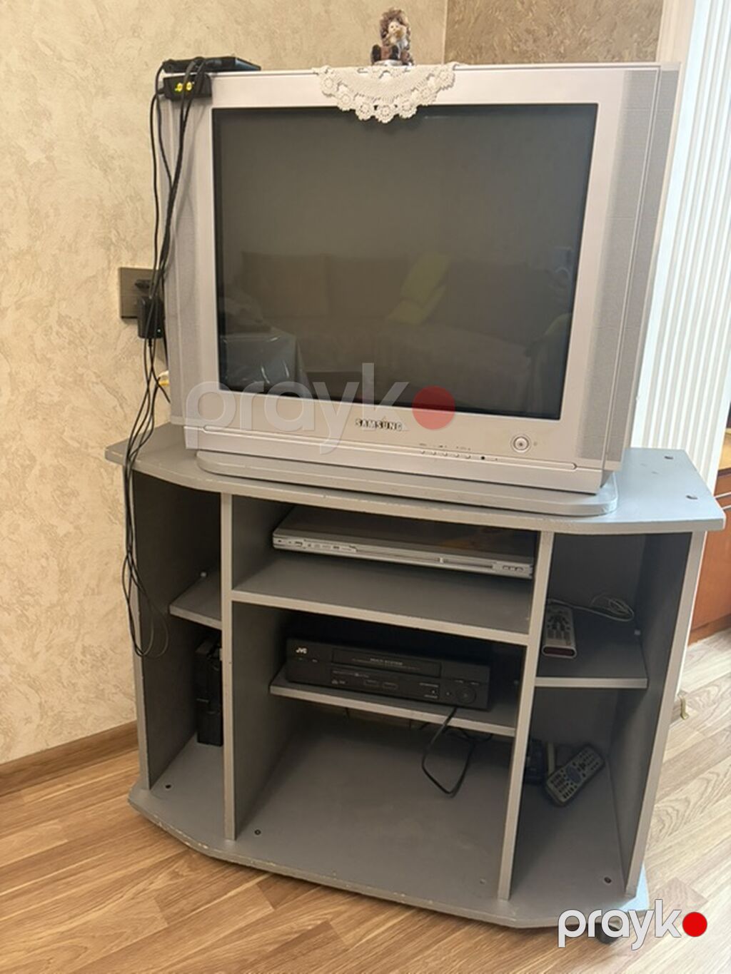 Samsung katod şüalı (CRT) televizor + TV stendi və qoşulu avadanlıqlar — Televizorlar, Bakı (3)