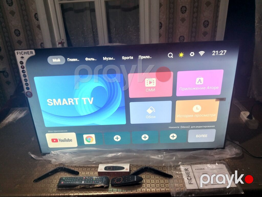 Fıcher 43" (109 sm) Smart TV - Frameless (çərçivəsiz) dizayn - Magic — Televizorlar, Şəmkir (5)