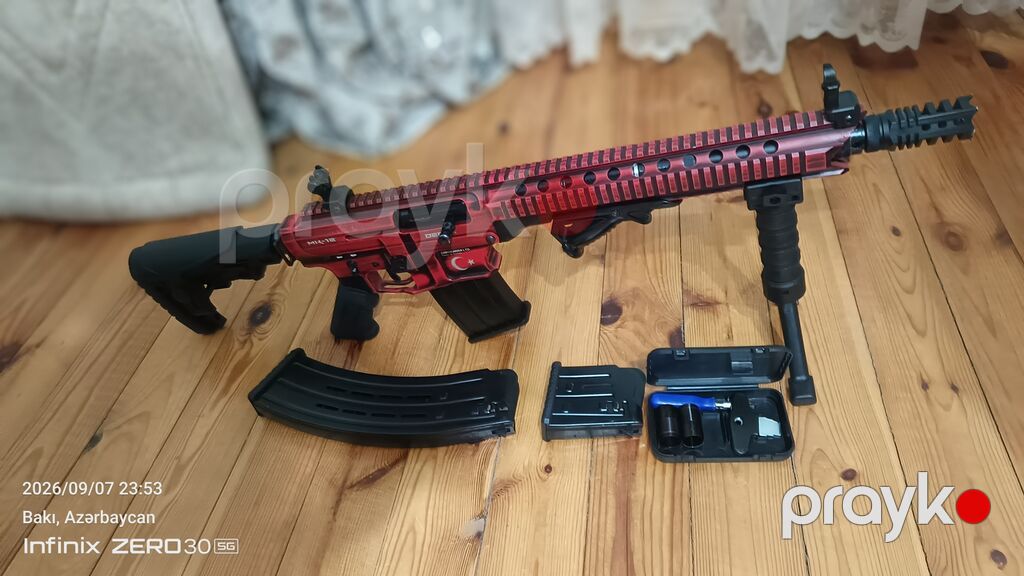 MK-18 üslublu Türkiyə istehsalı Derya markalı taktik karabin dəsti/Ov — Oyuncaq silahları, Pirəkəşkül (3)
