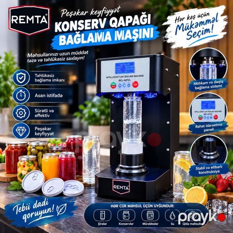 Remta WG-HP55 Konserv Qapağı Bağlama Maşını Avtomatik model (özü — Bakı