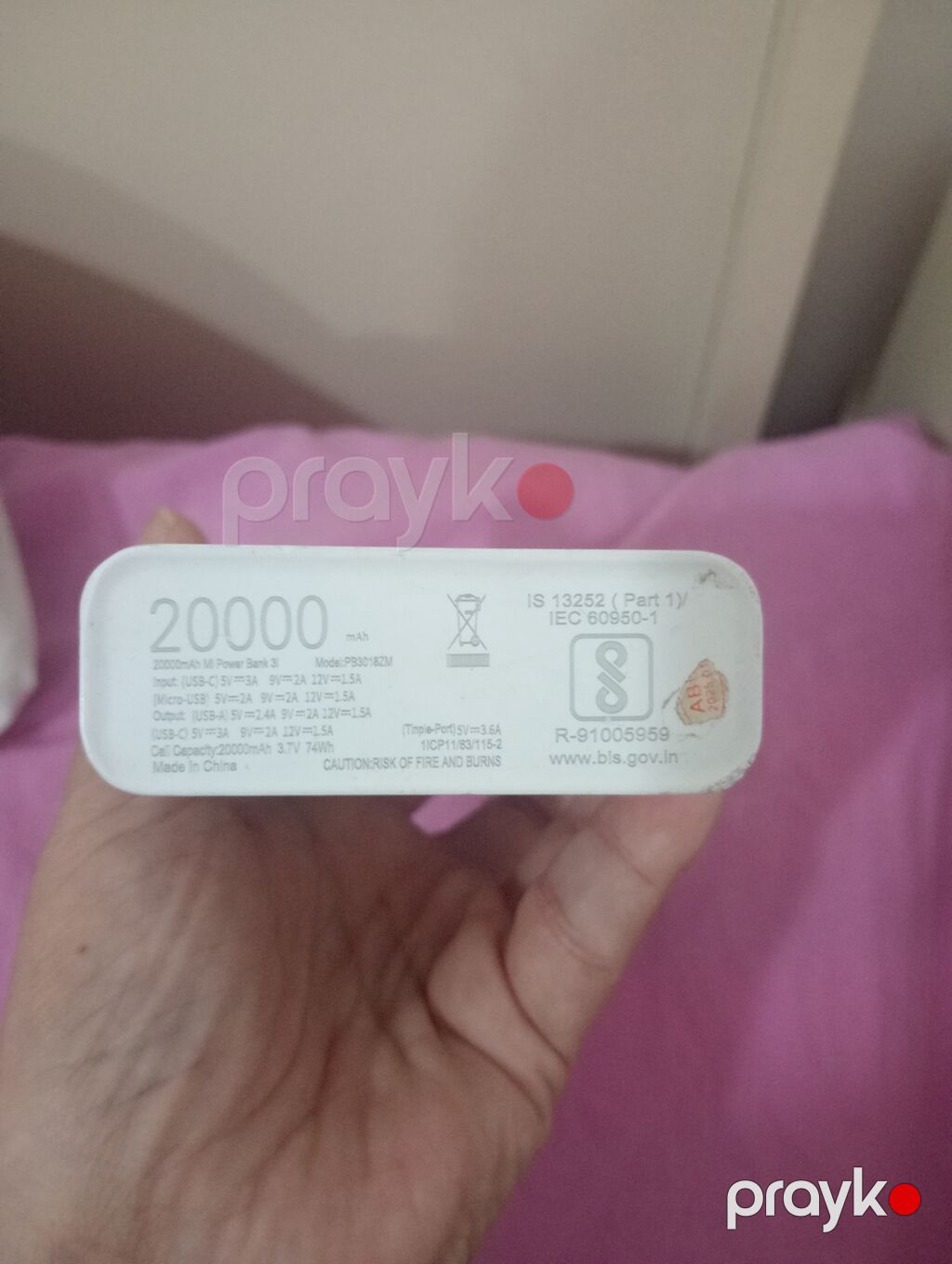 Satılır Xiaomi Mi Power Bank 3 (Model: PB3018ZM) – 20000 mAh — Powerbank-lər, Masazır (3)