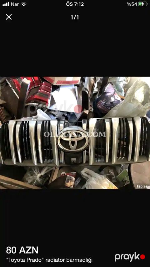 Toyota Prado. Radiator barmaqlığı — Bakı