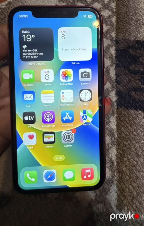 IPhone 11, 64 GB, Qırmızı, Face ID — Sumqayıt