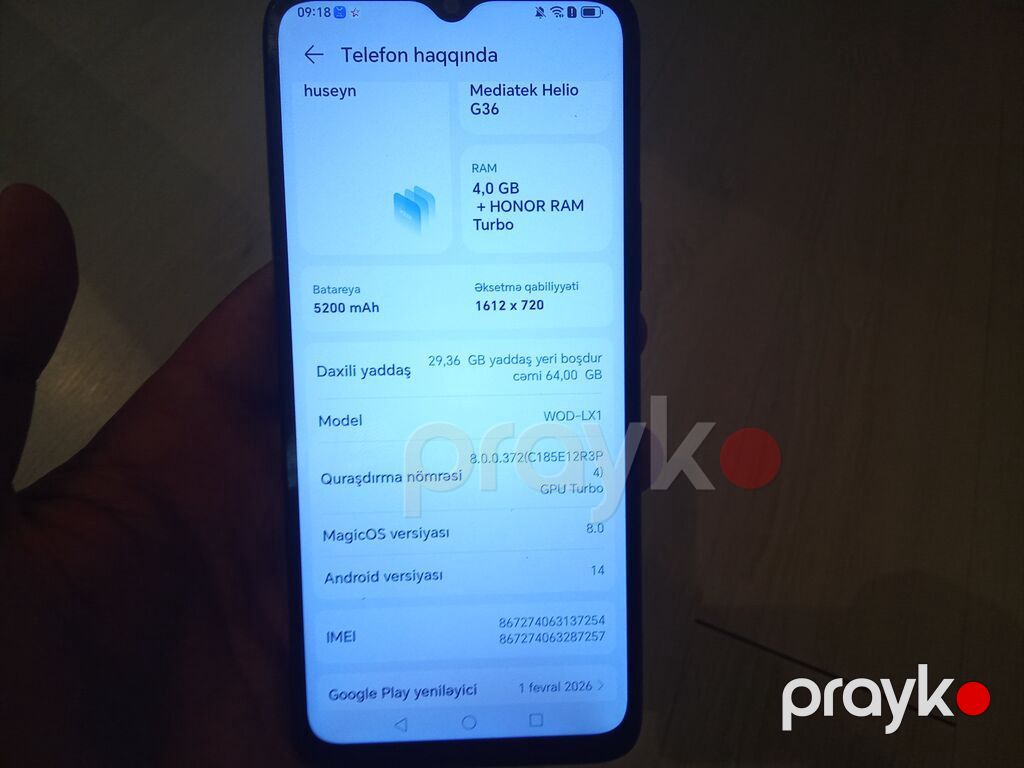 Honor 64 GB, rəng - Qara, Sensor — Honor, Masazır (3)